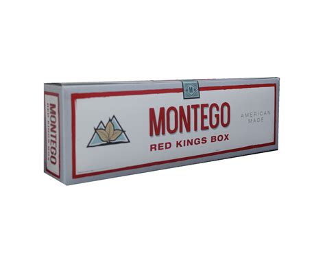 Montego cigarettes - Montego. Product Compare (0) Sort By: Show: Montego Red 100's [Box] $28.99 . Montego Full Flavor Red Kings [Box] $26.99 . Montego Blue 100's [Box] $28.99 . Montego Orange 100's [Box] $28.99 . Montego Menthol Gold 100's [Box] $28.99 . Montego Menthol Gold Kings [Box] $26.99 . Montego Menthol Silver 100's [Box] $28.99 ...